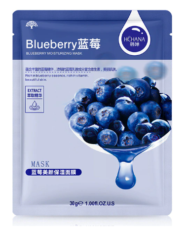 Máscara Facial Hidratante Blueberry Hchana
