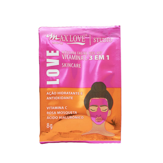 Máscara Facial Vitamina C 3 em 1 Max Love